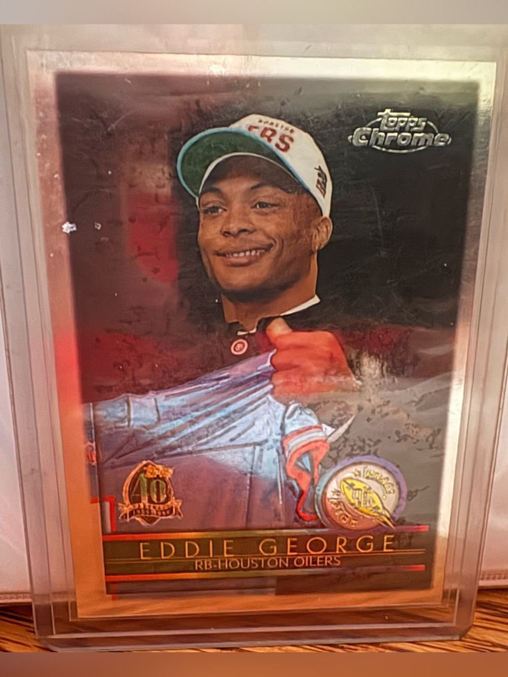 Topps Chrome Eddie George Football Card